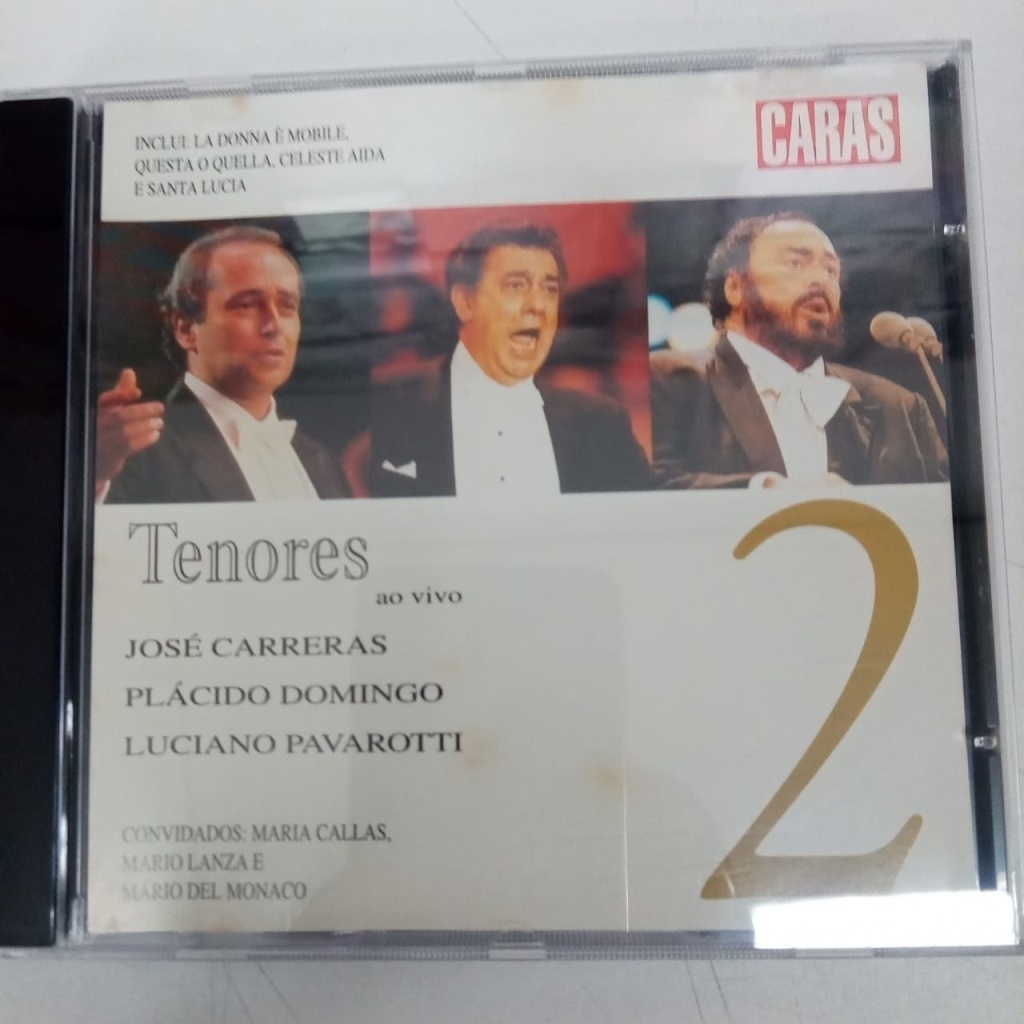 TENORES AO VIVO  VOL. 2 - COLEÇÃO REVISTA CARAS interprete JOSÉ CARRERAS, PLASCIDO DOMINGO, E LUCIANO PAVAROTTI