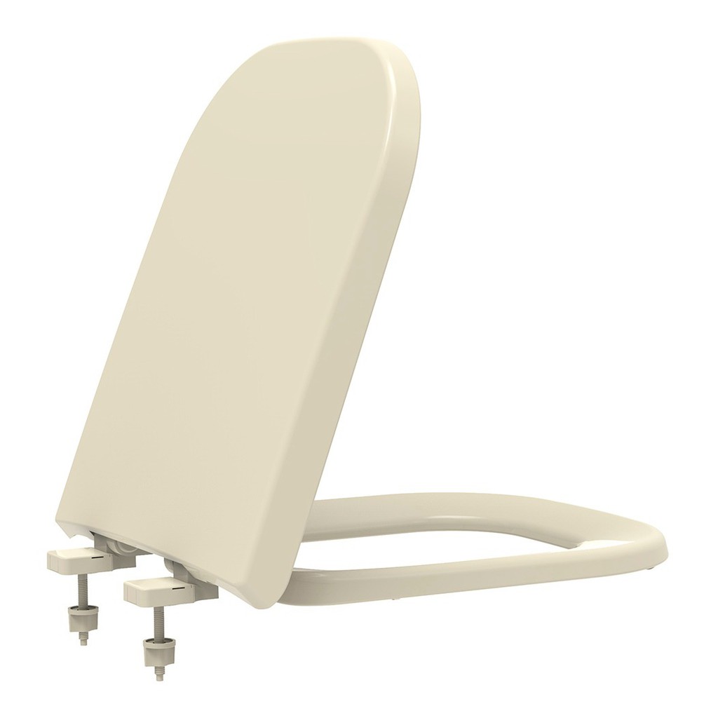 Assento Deca Polo Unic Quadra Roca Debba Gap Creme soft close polipropileno