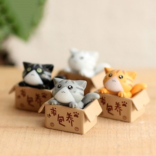 Ornamentos De Boneca Em Miniatura Com Desenho De Gato Fofo Tm