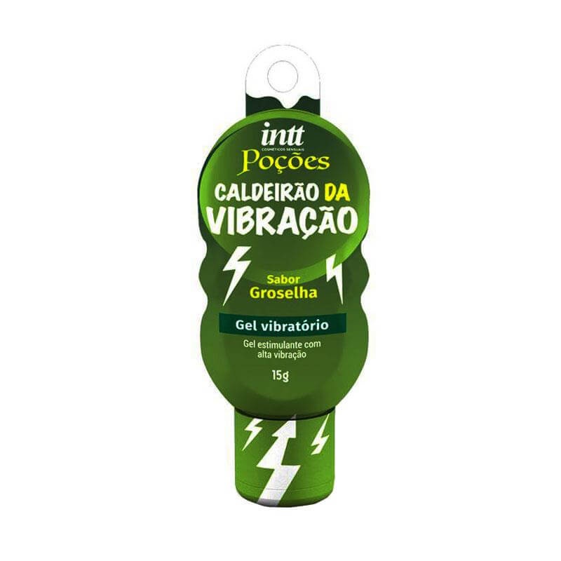 Gel Excitante Unissex no Sabor de Groselha com Função de Alta Vibração - Intt Poções Caldeirão da Vibração | 15g em Oferta na Shopee