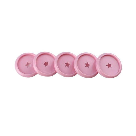 Discos Decorado Estrela Rosa Chiclete Com 12 Unidades Pop Disc em Oferta na Shopee