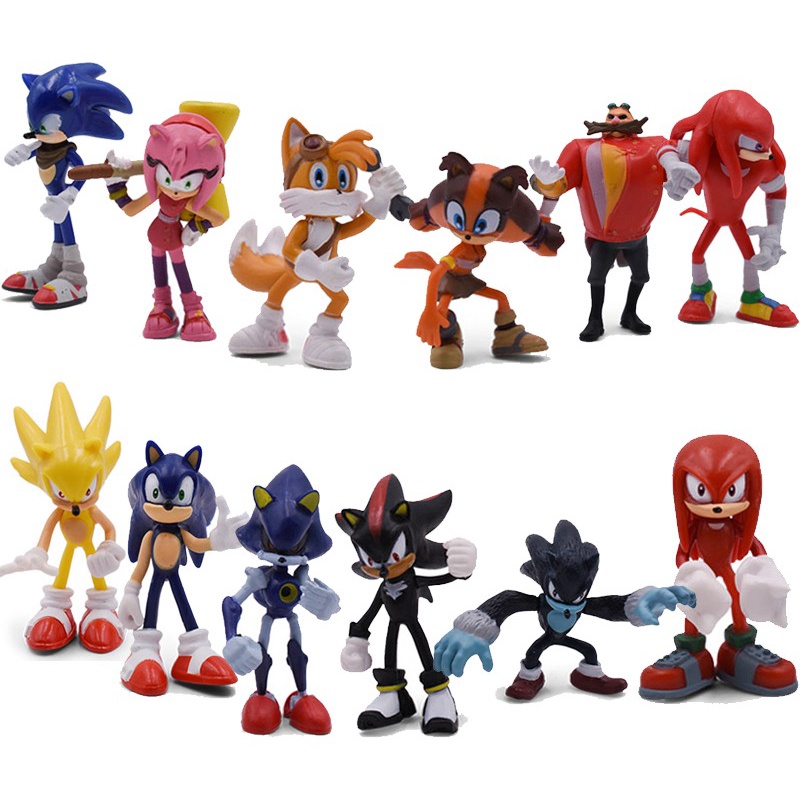 Bonecas De Caudas Sonic Shadow 7cm 6/12pcs | Shopee Brasil