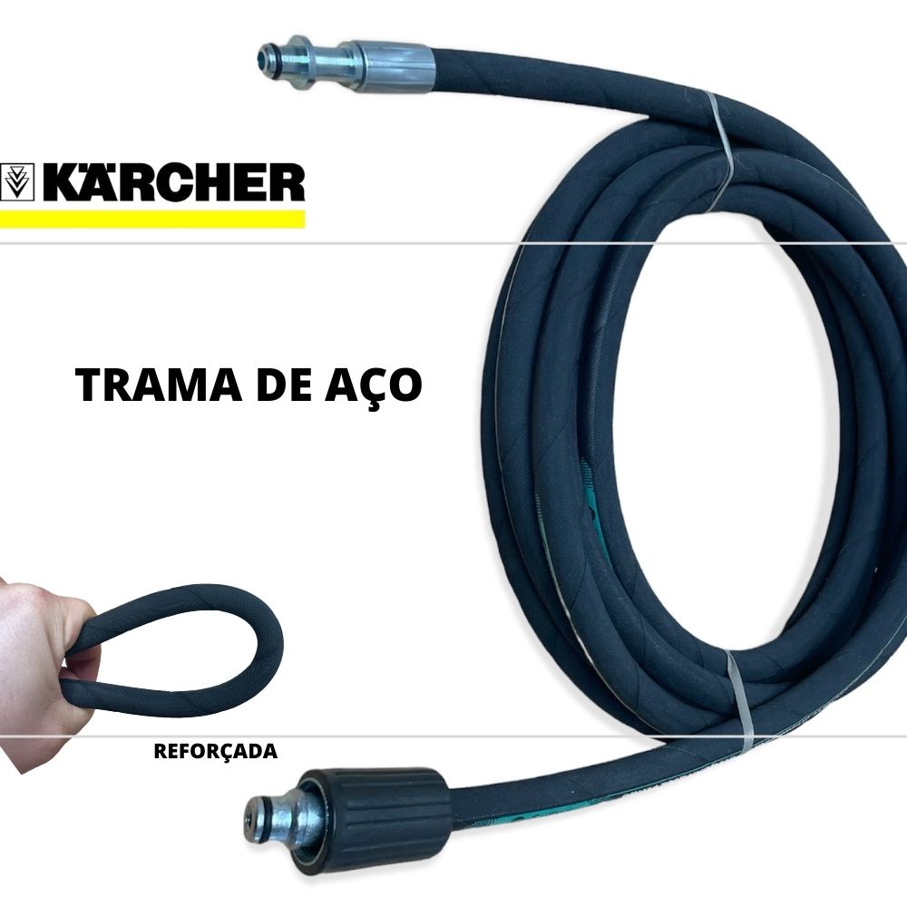 05Mts Mangueira Com Trama de Aço Para Lava Jato  Karcher K2 K3 em Oferta na Shopee