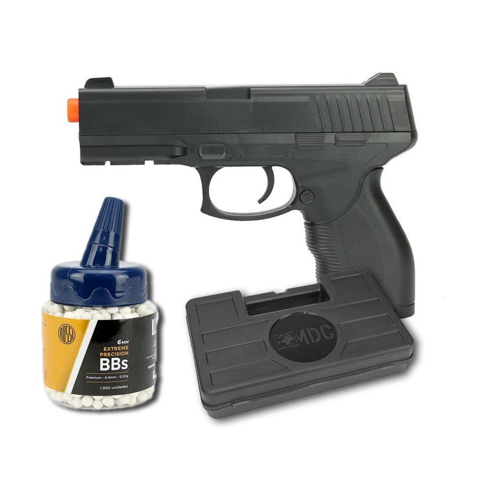 Airsoft Pistola VG 24/7 V310 Rossi 6mm +1000 BBs + Case em Oferta na Shopee