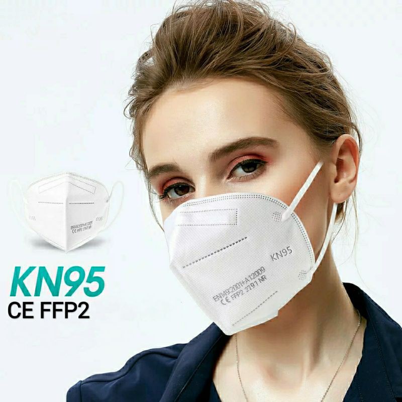 Kit 10 Máscaras Kn95 Proteção 5 Camada Respiratória Pff2 N95