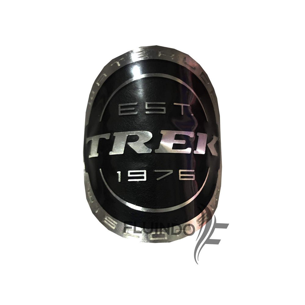 Plaqueta Emblema Adesivo Ciclismo Para Bike Alumínio Trek