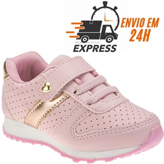 Tenis Infantil Menina Feminino Barato Tenis Escolar Club Happy em Oferta na Shopee