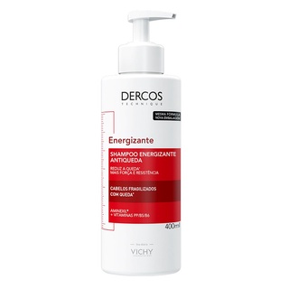 Dercos shampoo Vichy 400mL antiqueda energizante calvicie cabelo caindo