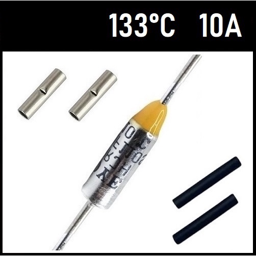 2 Fusível Térmico 10A TF133°C 133C 133°C 133 Graus 250V