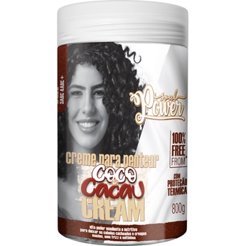 Creme de Pentear 800g Coco e Cacau Cream - Soul Power em Oferta na Shopee