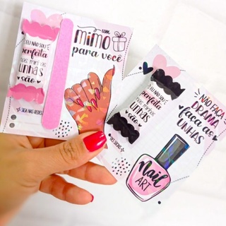 12 CARDS BRINDE MANICURE, MIMO PARA CLIENTE/BALINHA MANICURE ...