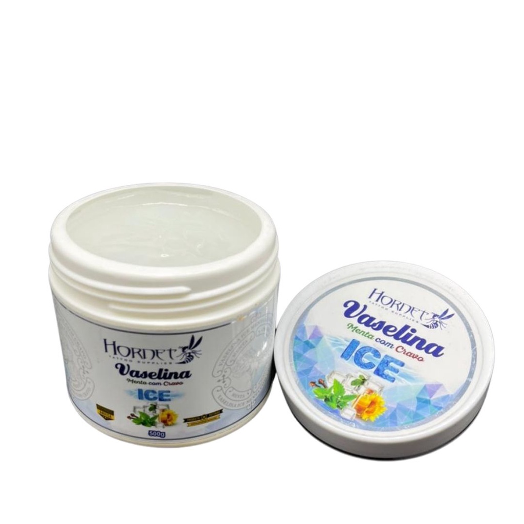 Vaselina Tatuagem Ice Menta Com Cravo Hornet Tattoo - 250g e 500g