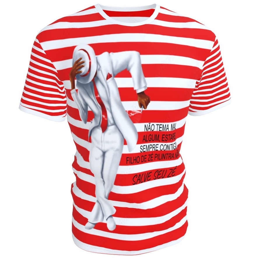 Camisa/ Seu Zé Pilintra/ Salve a Malandragem/ Unissex/ Umbanda/ Fé/ Seu Zé/ Moda/ Religião/ Zé Pelintra