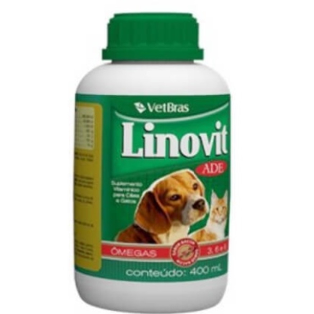 Linovit ADE Suplemento Vitamínico para Cães e Gatos VetBras em Oferta na Shopee