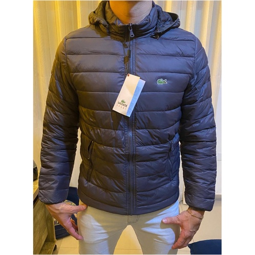 Jaqueta Bobojaco Gominho Lacoste Forrada Inverno com Capuz Masculino ...