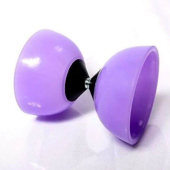 Diabolo Profissional + Baqueta De Plástico Lilás Malabares Brinquedos ao Ar Livre