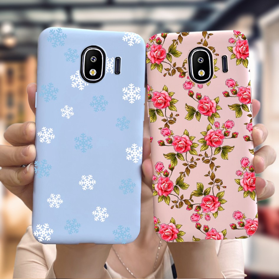 Capa Flexível De Silicone/TPU/Anti-Impacto/Flor Para Samsung Galaxy J2 Pro 2018/J250F/J2 J250