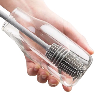 Escova De Lavar Garrafa Mamadeira Copo Taça Silicone em Oferta na Shopee