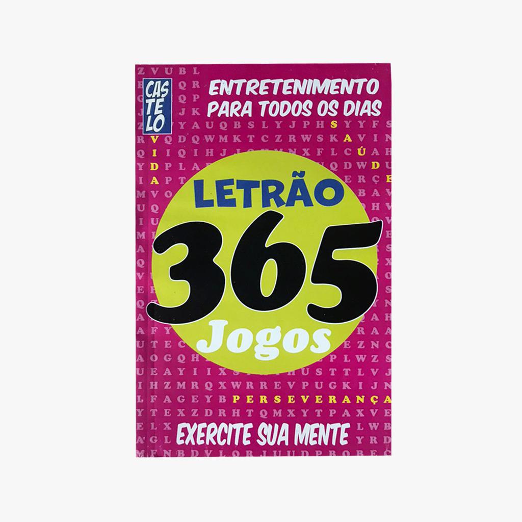 Livro De Passatempos 365 Caça Palavras Letrão Letra Grande 290 páginas de jogos e mais de 5000 palavras