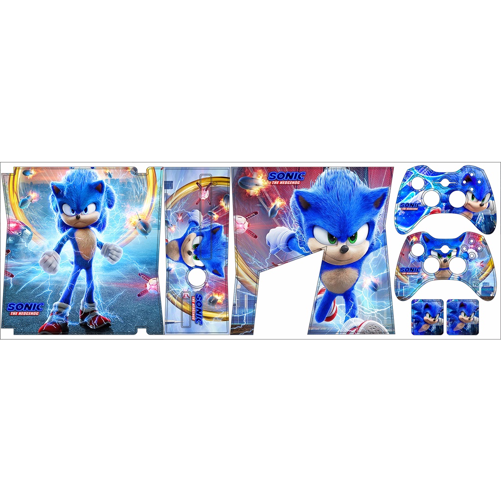 Skin Adesiva Xbox 360 Slim - Sonic