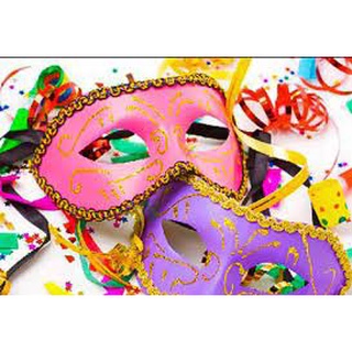 Adesivo Mascara de Carnaval 25x25