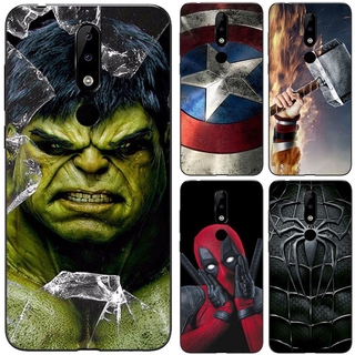 Capa Flexível De Silicone / Tpu Marvel Para Nokia 2.4 / Nokia2.4
