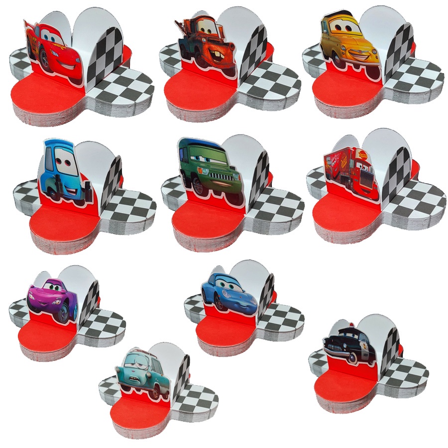 100 Forminhas e Apliques McQueen Carros Disney Brigadeiro Festa Infantil Doces Lightning em Oferta na Shopee