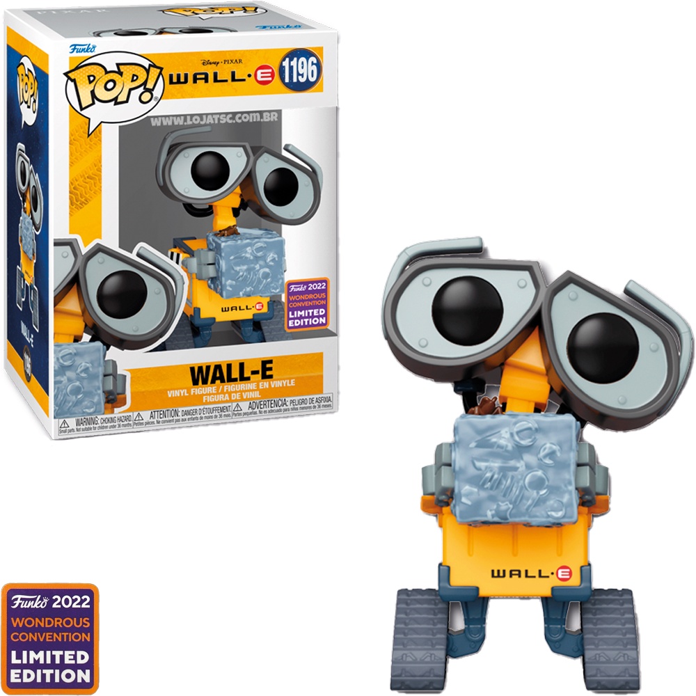 Funko Pop Disney Wall-e Wdc 2022 Exclusive - Wall-e 1196 Novo Original