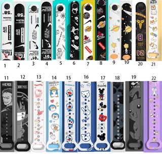 Cinta Faixa De Relógio Em Silicone Para Xiaomi Mi Band 3 4 Miband 4 5 6 7