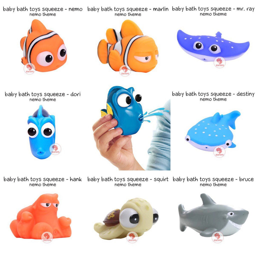 Brinquedos De Banho Bebe Zoetoys Tema Squeeze Nemo Dori Brinquedos Infantis Brinquedos Educativos Shopee Brasil