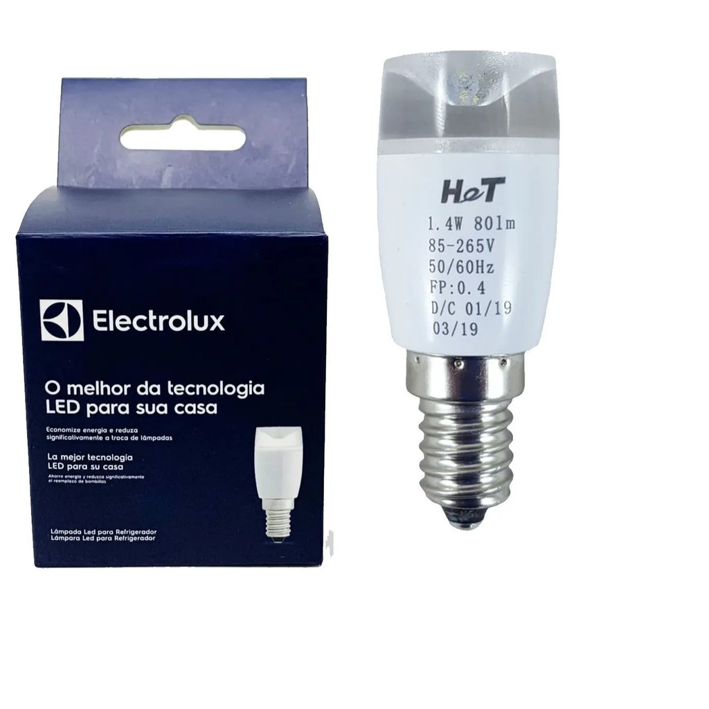 Lâmpada led E14 geladeira Electrolux DF80 DF51 DF52 TF51 original