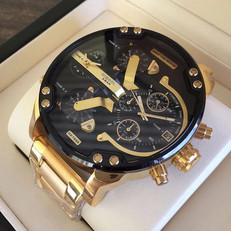 Relógio Dourado DZ7333 Masculino De Luxo Com Entrega Pronta-1