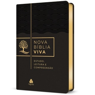 Bíblia De Estudo Nova Bíblia Viva | NVB | Capa Preta em Oferta na Shopee