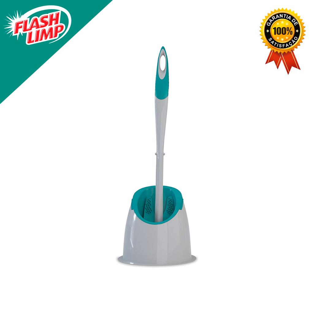 Escova Sanitária Silicone Emborracha Com Suporte Flash Limp - Home & Living