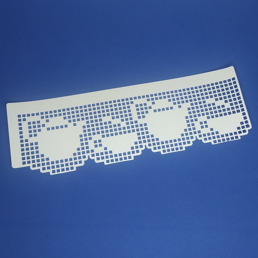 Stencil para Pintura Bordado Conjunto de Chá - 10x30 cm em Oferta na Shopee