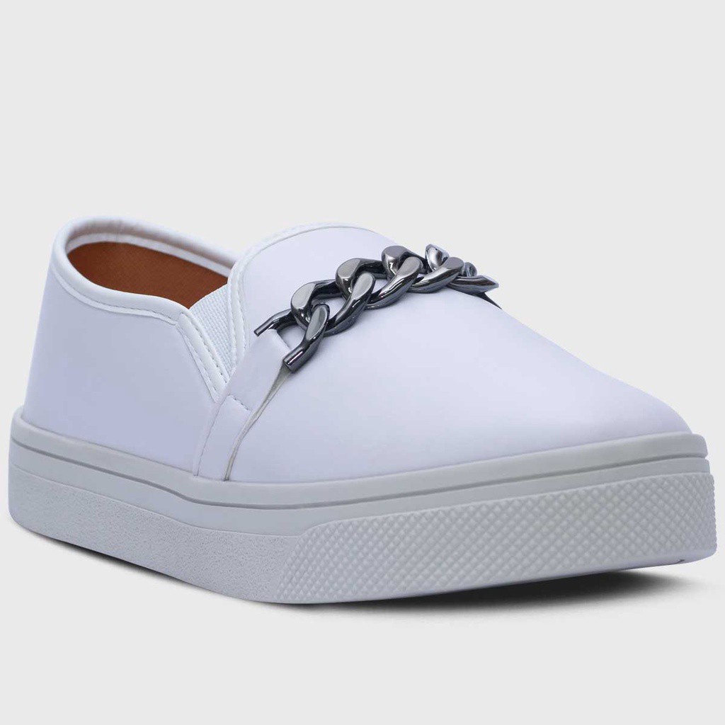Tenis Feminino Casual Calce Facil Slip On Corrente Iate Tendência de Moda A1.11