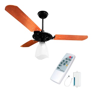 Kit Ventilador Teto Yris Motor Grande Ventex C/ Controle Universal