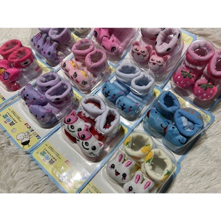 Kit 3pares Meias Sapatilhas Pantufas Infantil Bebe 0-6 meses