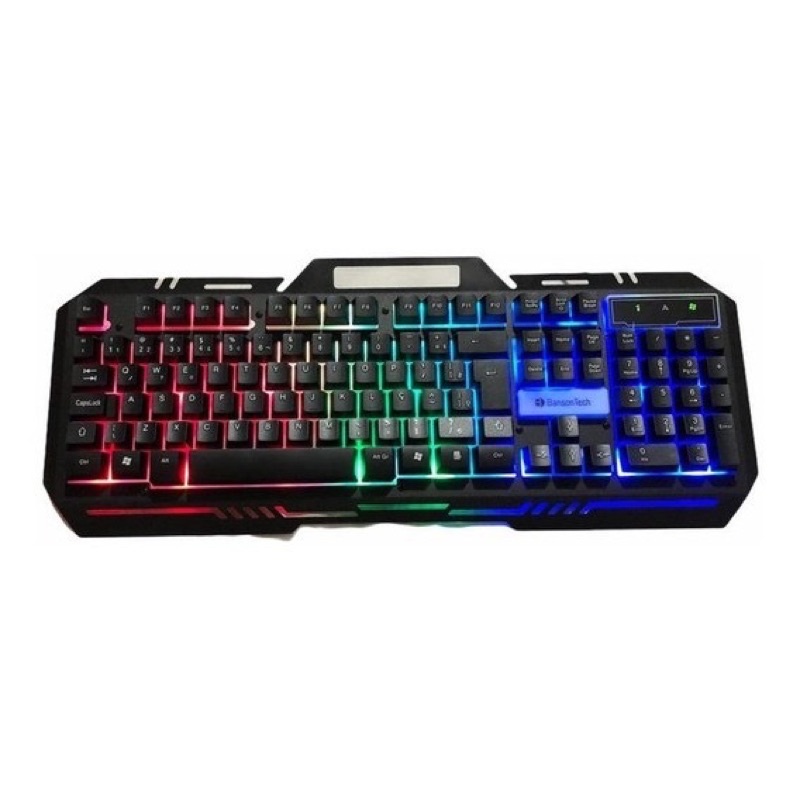 Teclado Gamer Semi Mecanico Bansontech Bs 1202 Com Fio Teclado Gamer Iluminado