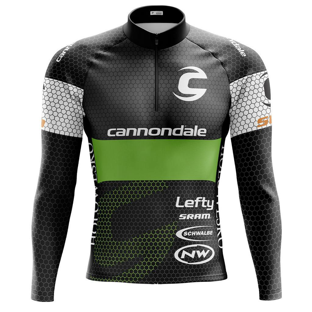 Camiseta Ciclismo Masculina Dryfit Proteção UV Bike MTB Speed Cannondale Preta