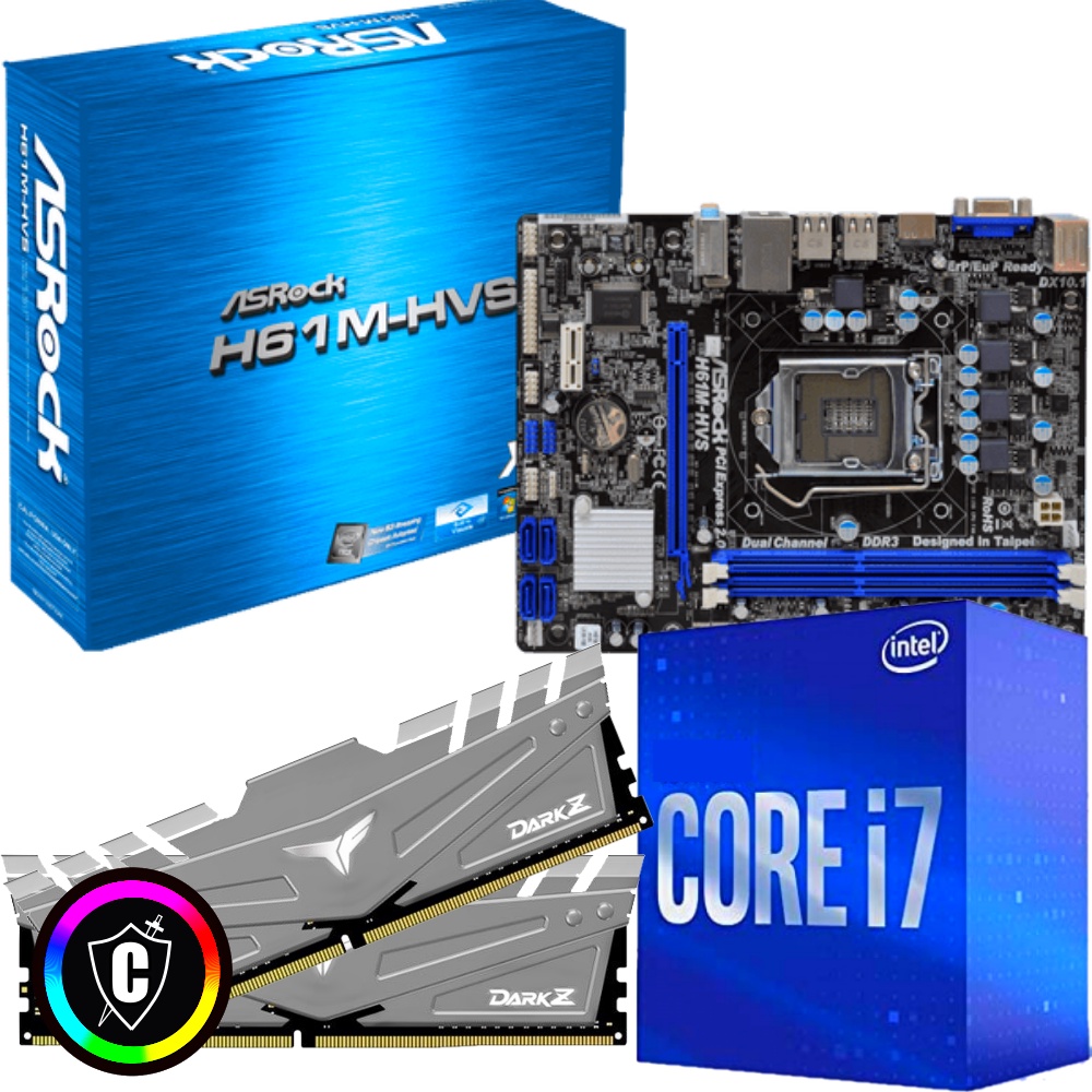 Kit Upgrade Gamer Intel Core I7 3.8ghz + H61 + 16gb De Ram Desconto