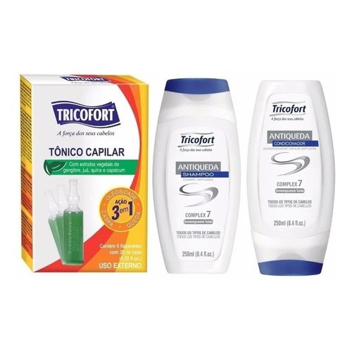 Kit Tricofort Antiqueda - 8 Produtos