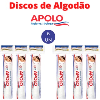 6 Algodões Apolo Disco 35g 100% puro