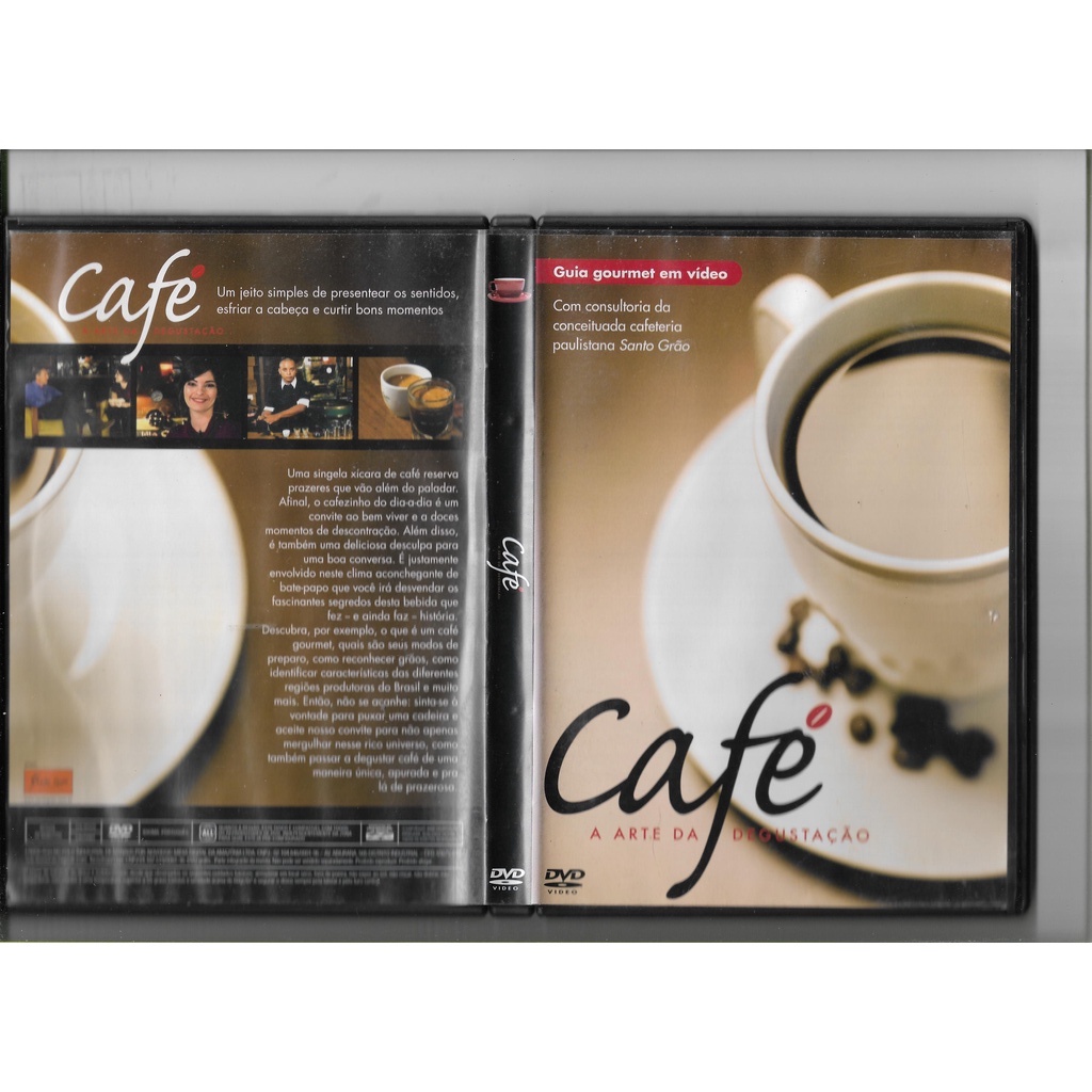 DVD Café A Arte da Degustação - Guia Gourmet em Vídeo - Com consultoria da Conceituada Cafeteria Paulistana Santo Grão - Usado e Original