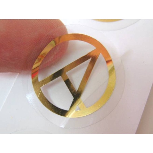 2000 Etiquetas Adesivas Personalizadas Em Hot Stamping (etiquetas com impressão metalizada, etiquetas metalizadas, adesivo metalizado, adesivo com impressão metalizada, adesivo hot stamping)