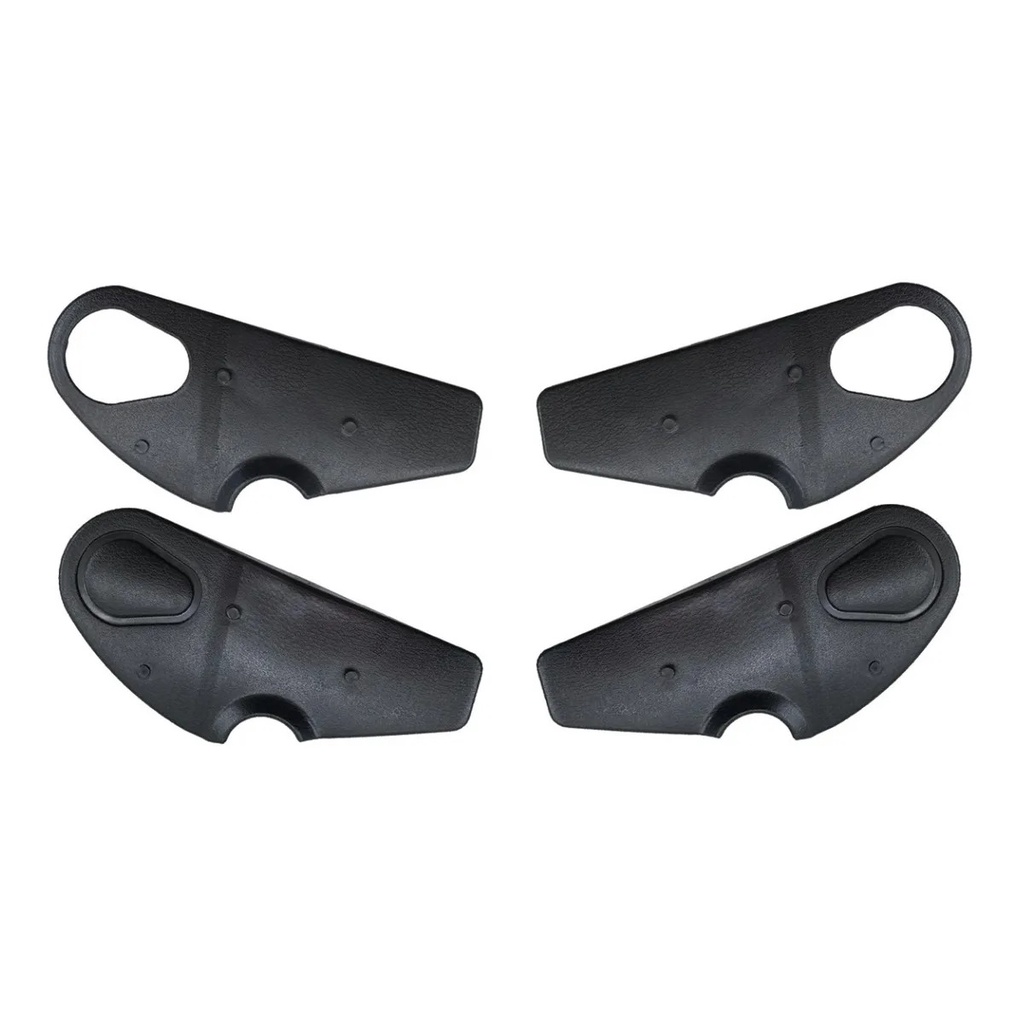 Kit Capa Acabamento Lateral Banco Fusca Itamar Gol Quadrado Preto