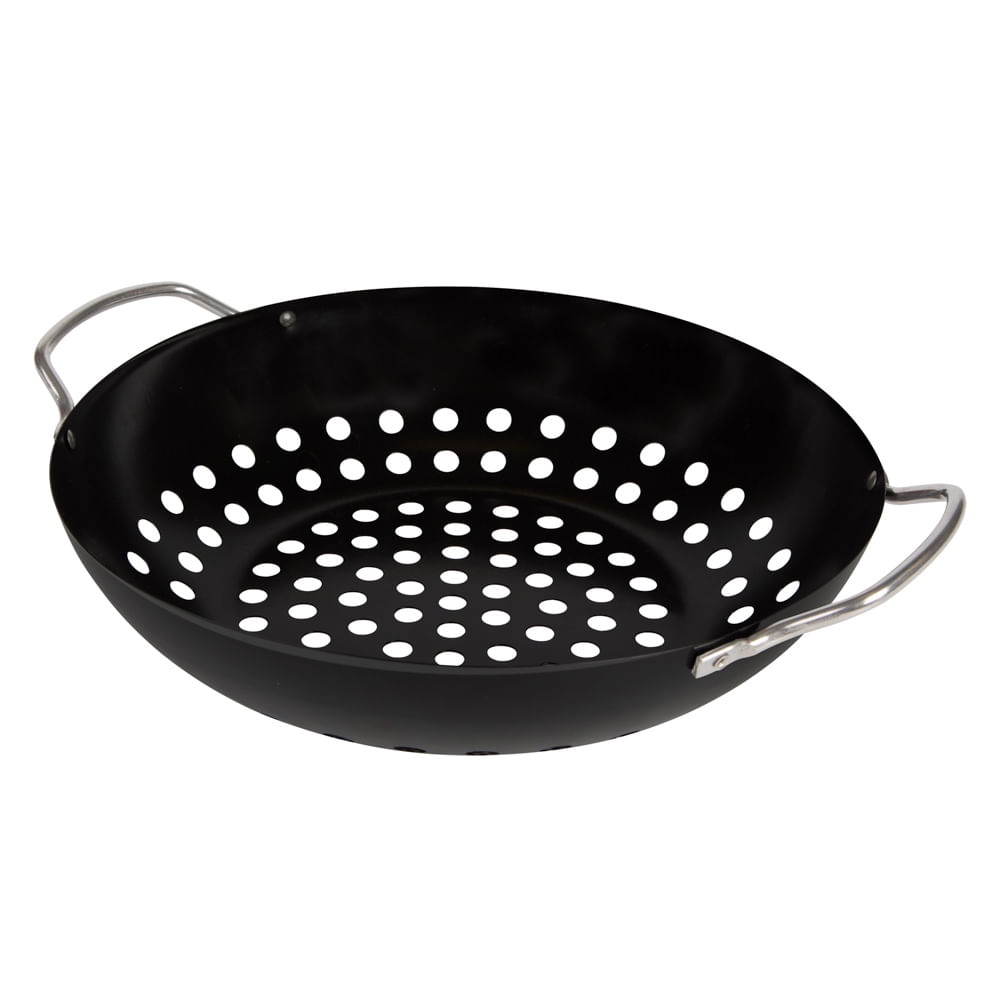 Frigideira Wok Antiaderente Para Grelhar Legumes, Frutos do Mar