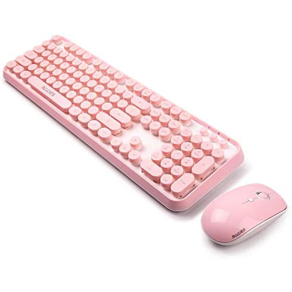 SADES V2020 teclado + mouse sem fio Wireless 2,4Ghz PT-BR ABNT