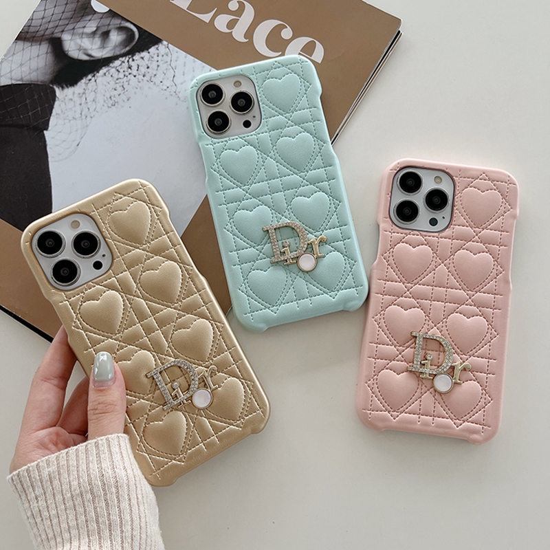 Marca Luxuosa Da Moda Forma De Coração Capinha Para iPhone 13 13 Pro 12 Max 14 Macia De Celular