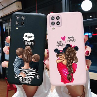 Capa De Celular Flexível Fosca Super Mom Para Samsung Galaxy A22 5g / Sm-A226B 4g / Sm-A225F